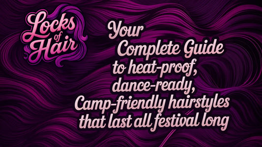 Locks of Hair festival hairstyles guide header with braided and textured hair designs