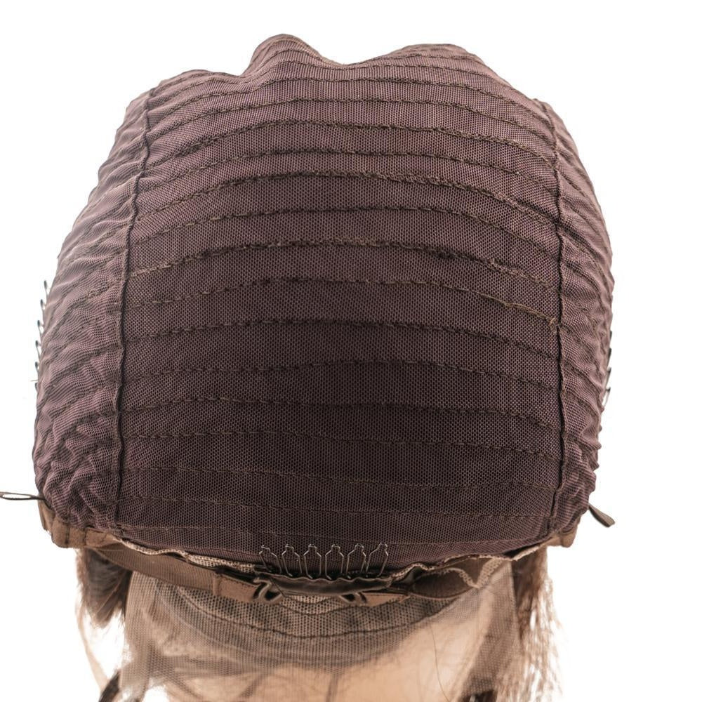 Coffee Brown 13x4 Transparent Lace Front Bob Wig - back of cap construction