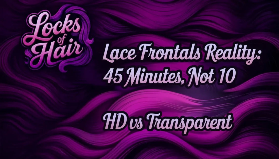  Lace Frontals Reality: 45 Minutes, Not 10 (HD vs Transparent)