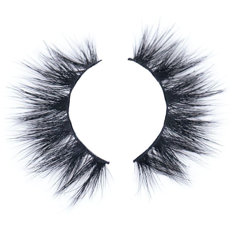 Ultra dramatic 25mm 5D mink false lashes with maximum volume layers