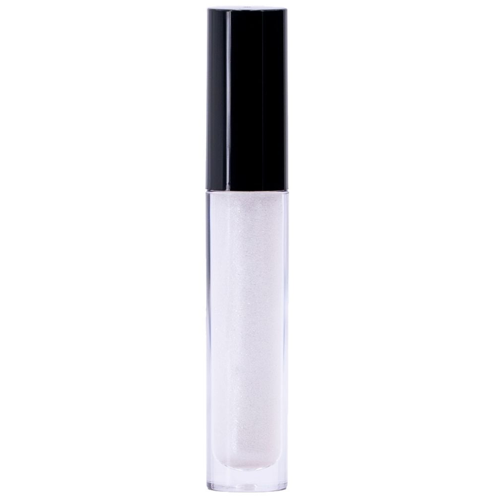 Shimmering lip gloss collection in clear and pink shades with smooth applicators