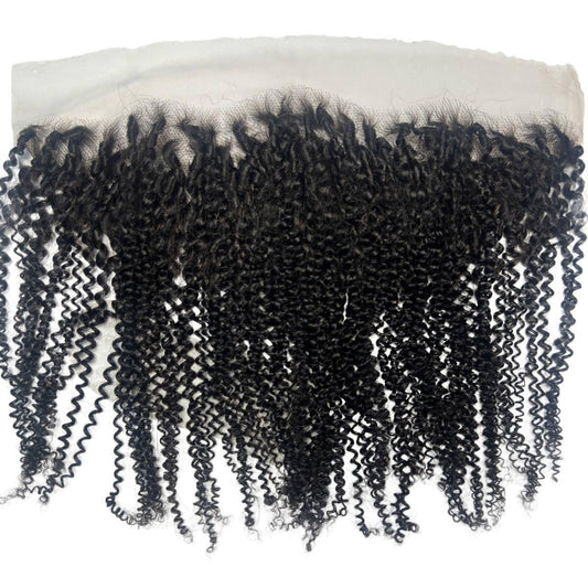 Afro Kinky 13x4 HD Lace Frontal - lace top with kinky curl hairline