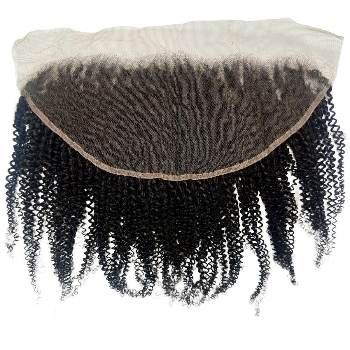 Afro Kinky 13x6 HD Lace Frontal - lace base close-up, hairline detail