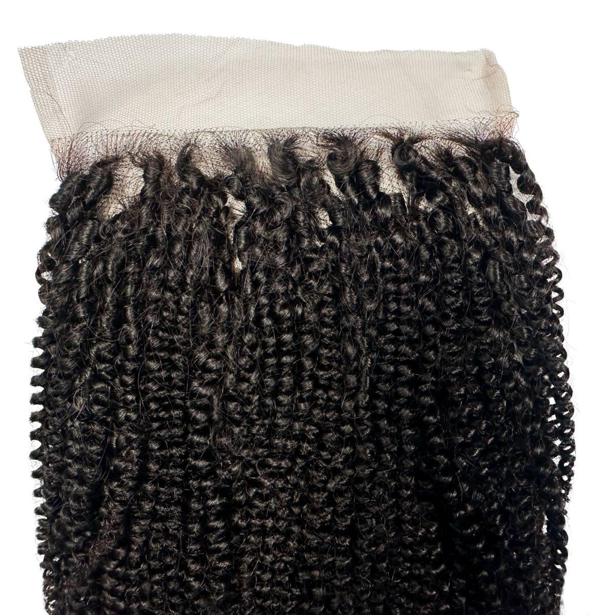 Afro Kinky 6x6 HD Lace Closure - lace base with kinky curl texture