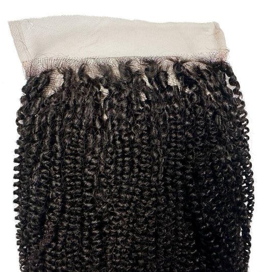 Afro Kinky 6x6 HD Lace Closure - lace base with kinky curl texture