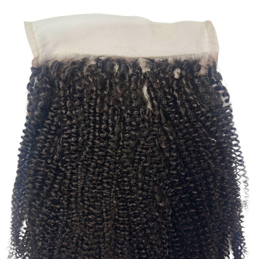 Afro Kinky 7x7 HD Lace Closure - lace closure top with curl texture