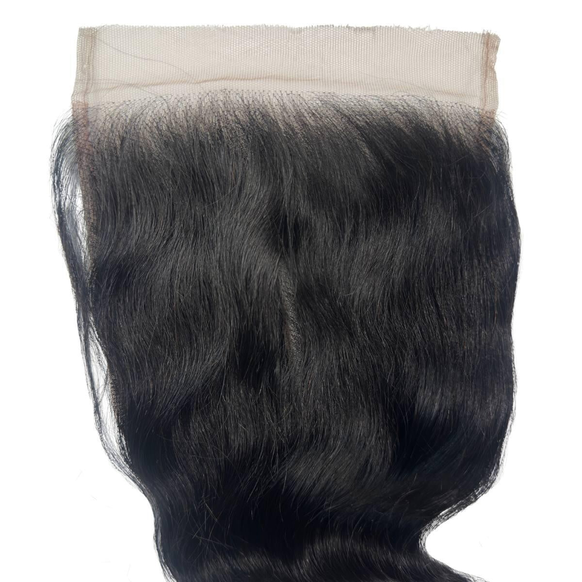 Jet Black Body Wave 6x6 HD Lace Closure - lace closure top, hairline detail
