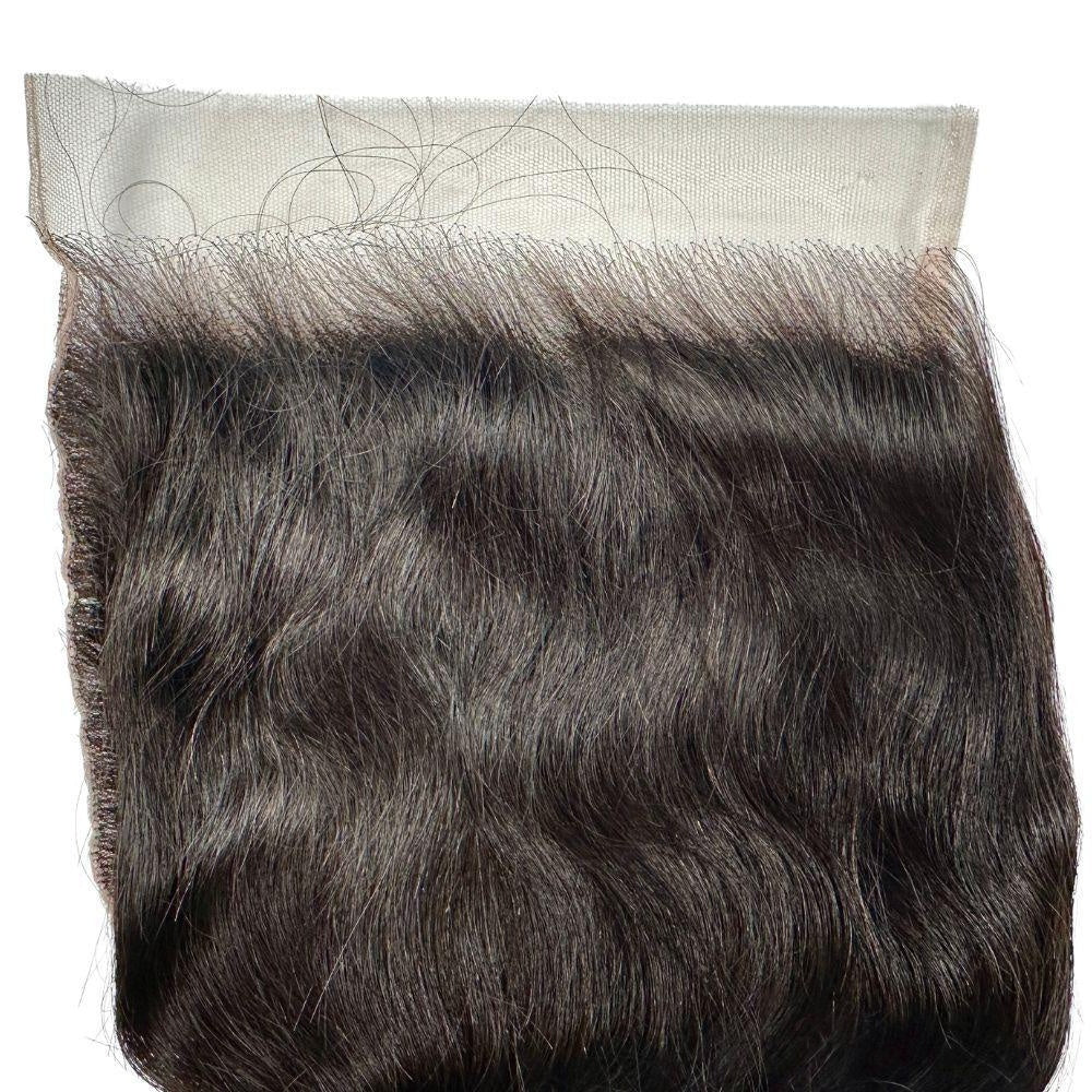 Body Wave 7x7 HD Lace Hair Closure - lace top with hair close-up