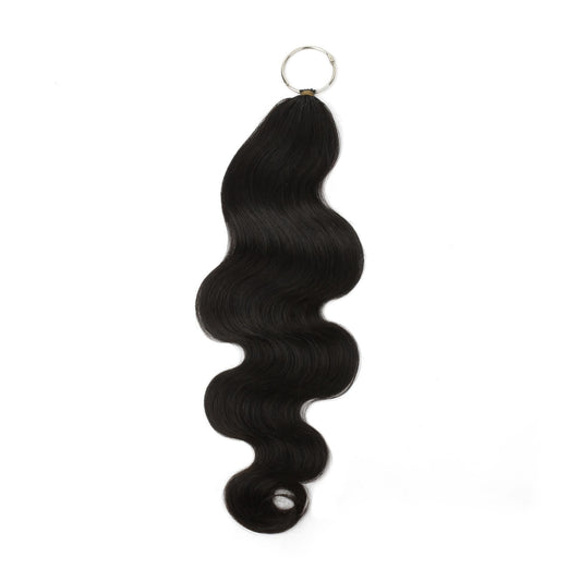 20" Body Wave Feather Crochet - full strand on metal ring