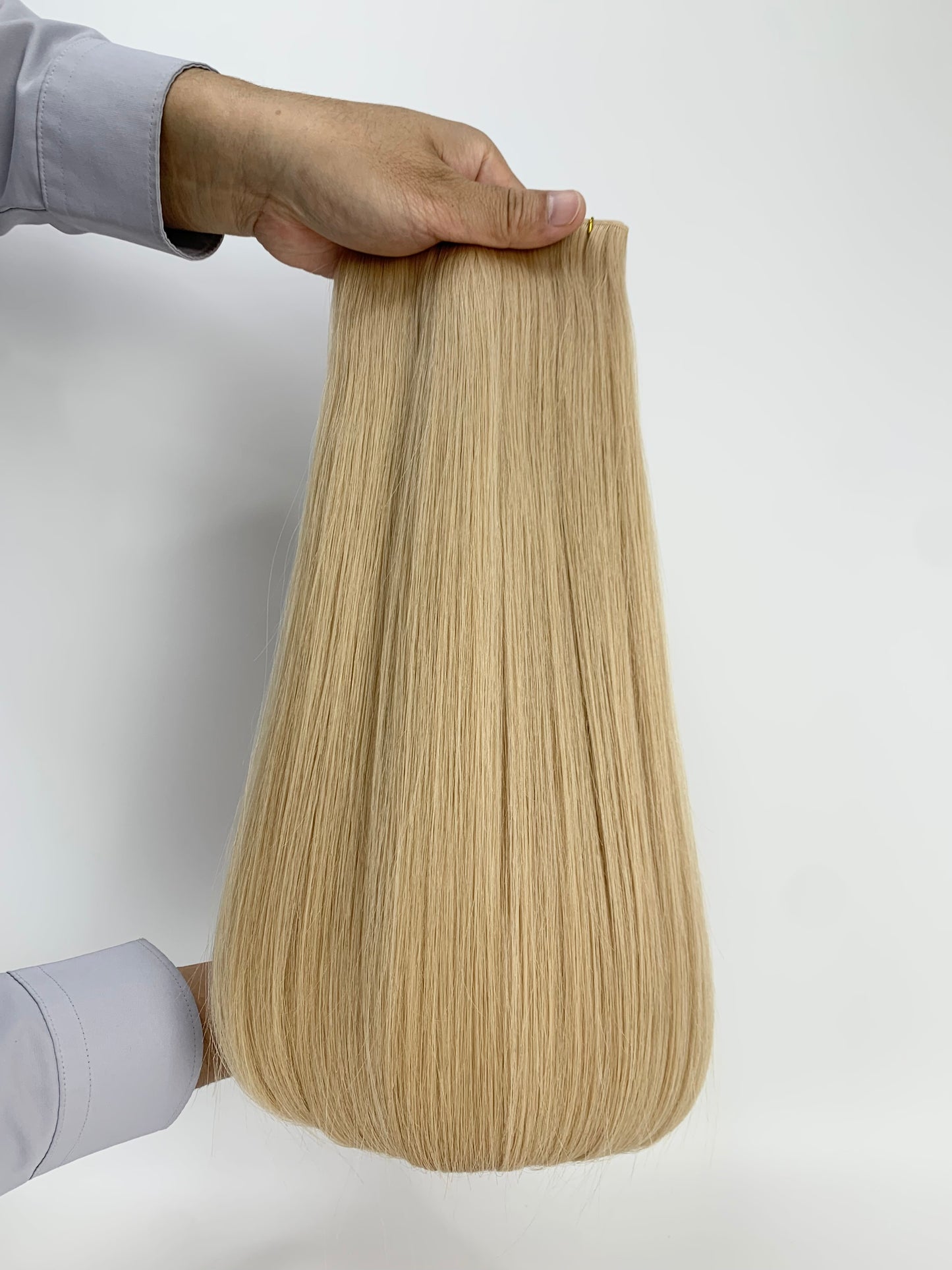 Butterfly Genius Weft - 100% Virgin Human Hair Extensions - dark ash blonde (#18) color swatch