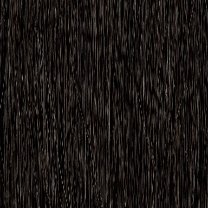 Genius Weft - 100% Virgin Remy Human Hair Extensions - natural black (#1C) color swatch