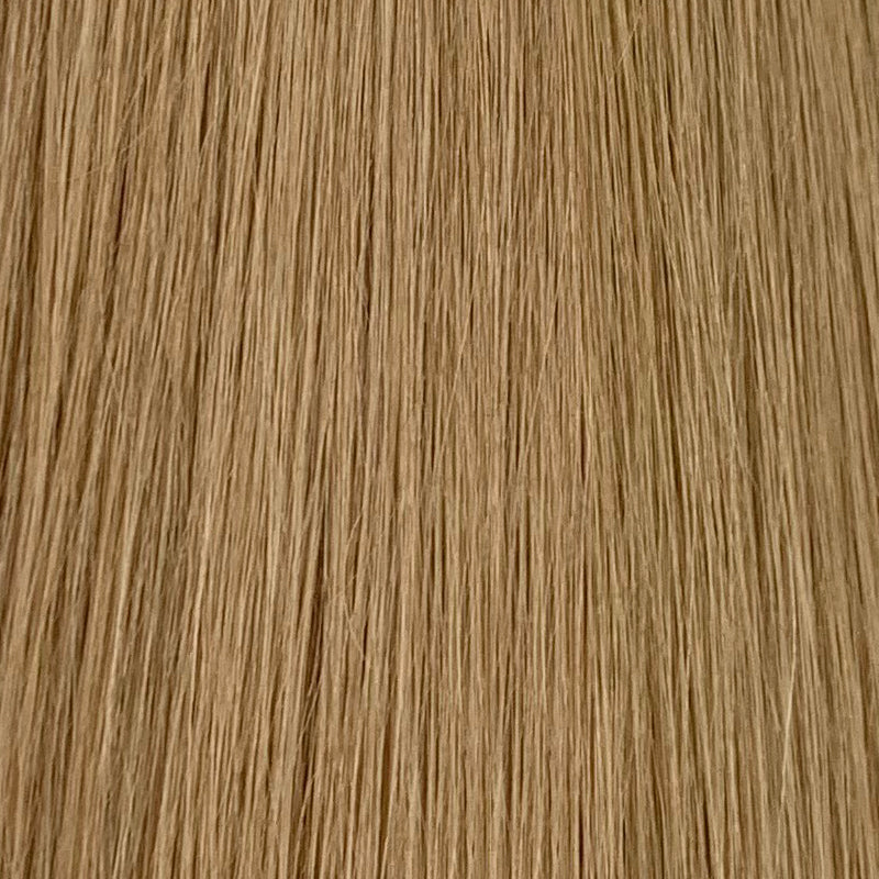 Genius Weft - 100% Virgin Remy Human Hair Extensions - light brown (#8) color swatch