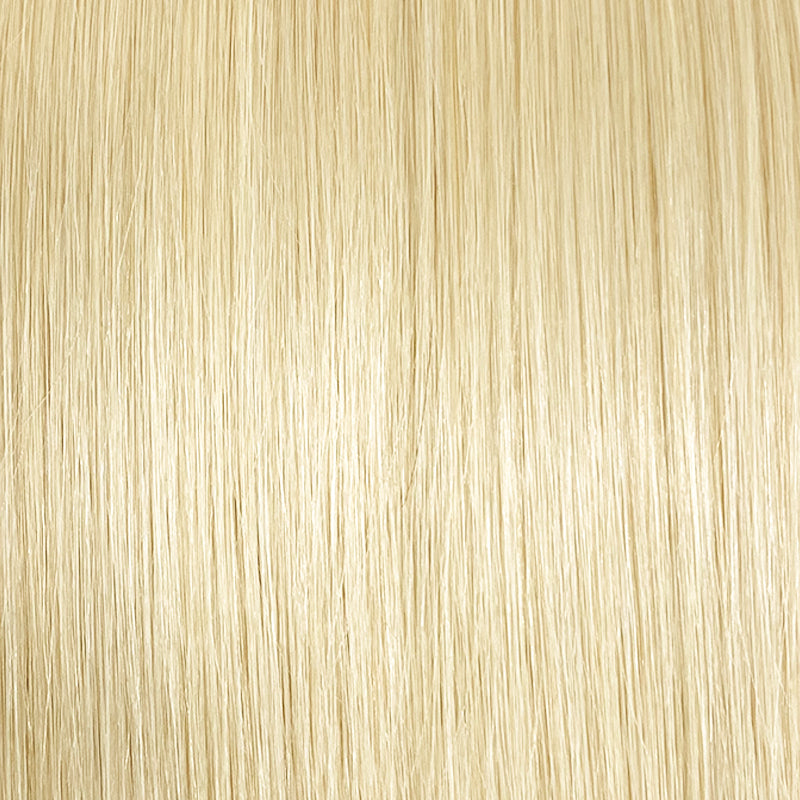 Genius Weft - 100% Virgin Remy Human Hair Extensions - lightest blonde (#60) color swatch