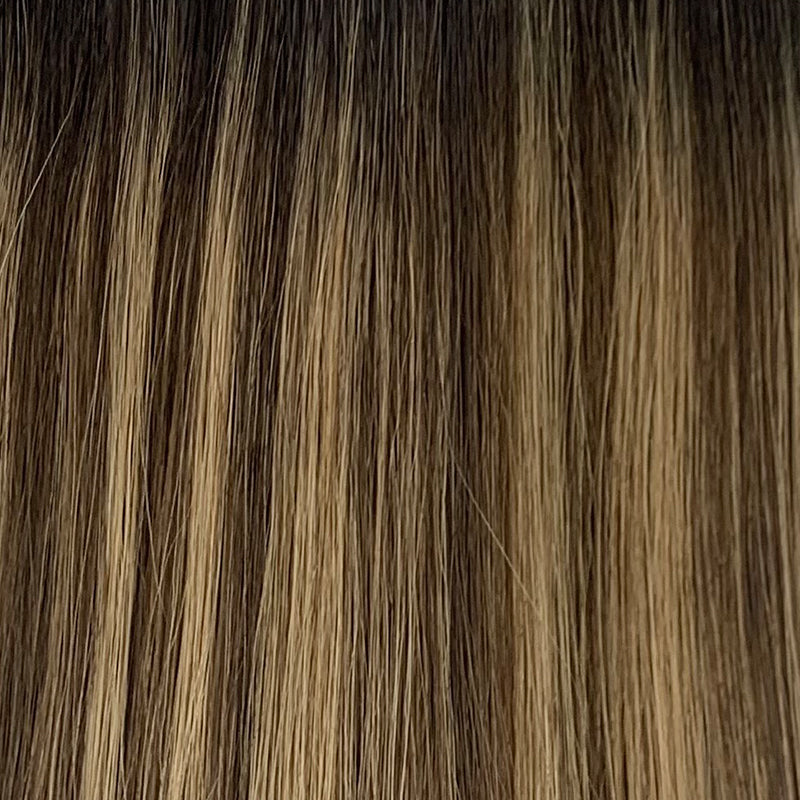 Genius Weft - 100% Virgin Remy Human Hair Extensions - brown (#TTB) color swatch