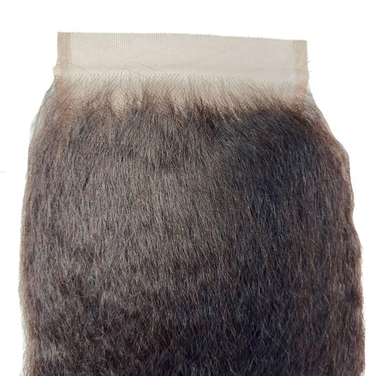 Kinky Straight 5x5 HD Lace Closure - lace closure hairline close-up