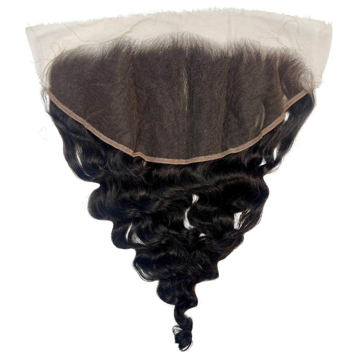 Loose Wave 13x6 HD Lace Frontal - lace base underside, parting view