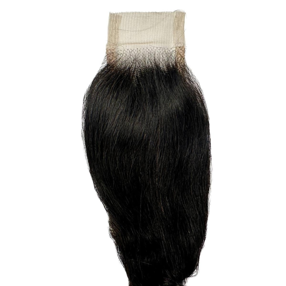 Loose Wave 2x6 HD Lace Closure - front of closure, hair down