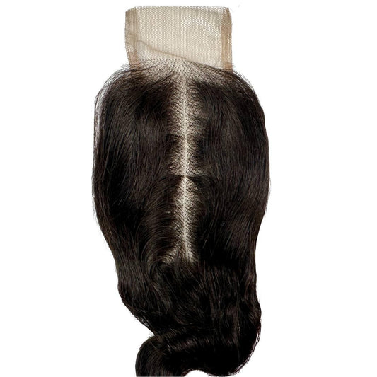 Loose Wave 2x6 Transparent Lace Closure - front of closure, middle part