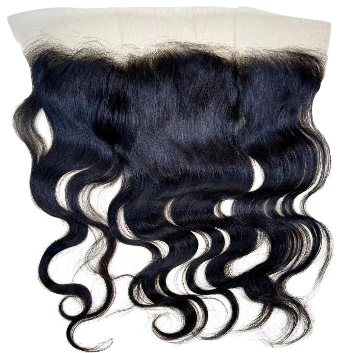 Raw Body Wave 13x4 HD Lace Frontal - front view, body wave length