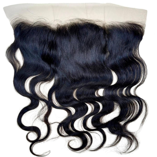 Raw Body Wave 13x4 HD Lace Frontal - front view, body wave length