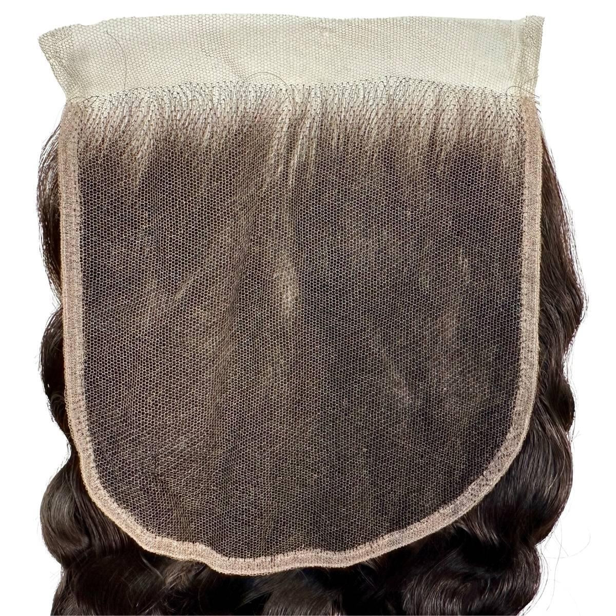 Spanish Wave 6x6 HD Lace Closure - underside of HD lace base