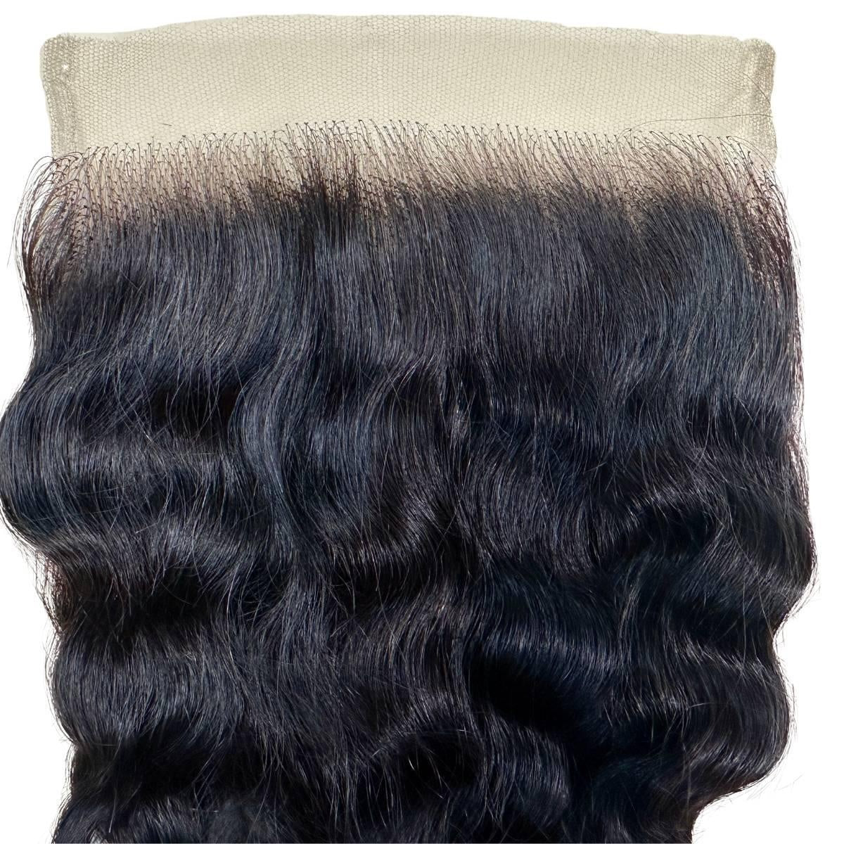 Spanish Wave 7x7 HD Lace Closure - wave pattern close-up on lace