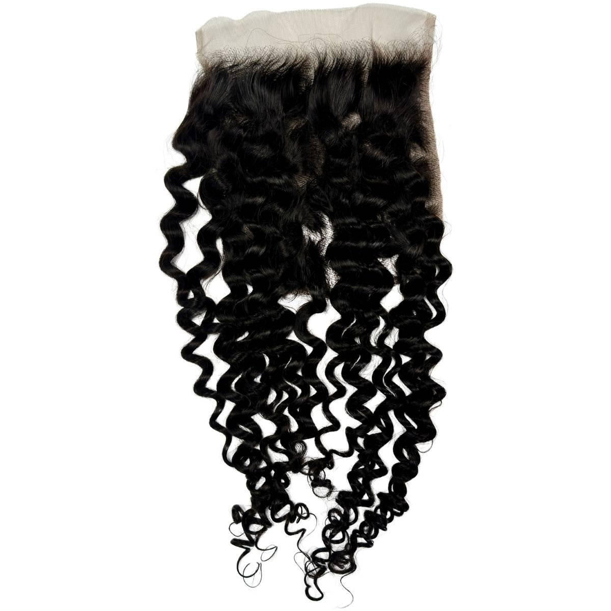 Spanish Wave 7x7 HD Lace Closure - full closure on white background
