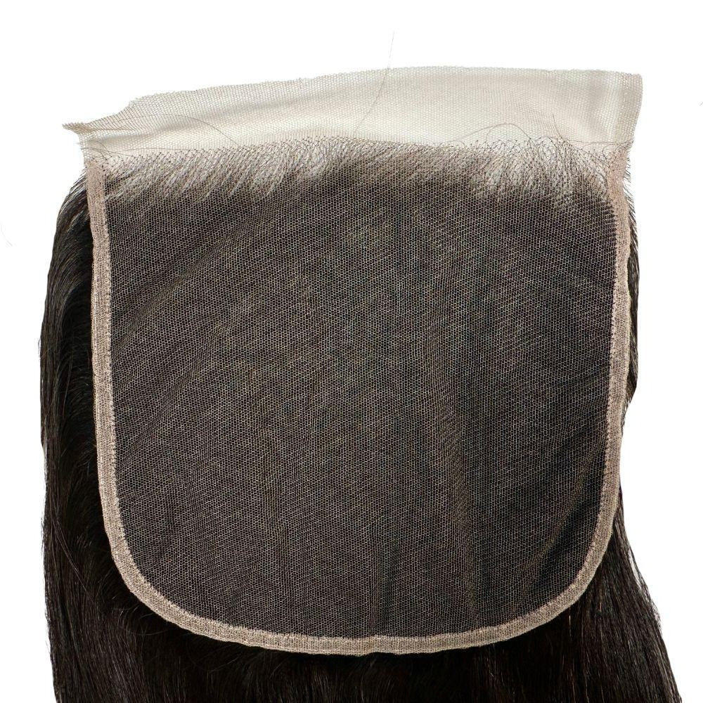 Straight 7x7 HD Lace Closure - underside of lace closure base