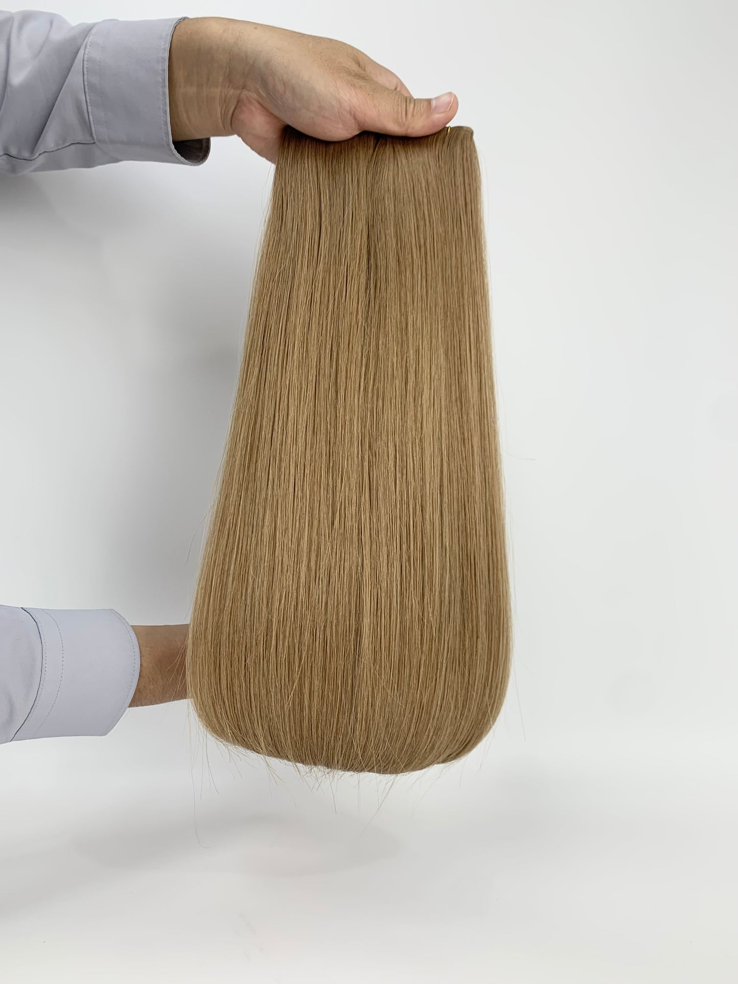Twin Tabs Butterfly Genius Weft - 100% Virgin Human Hair Extensions - chestnut brown (#6) color swatch