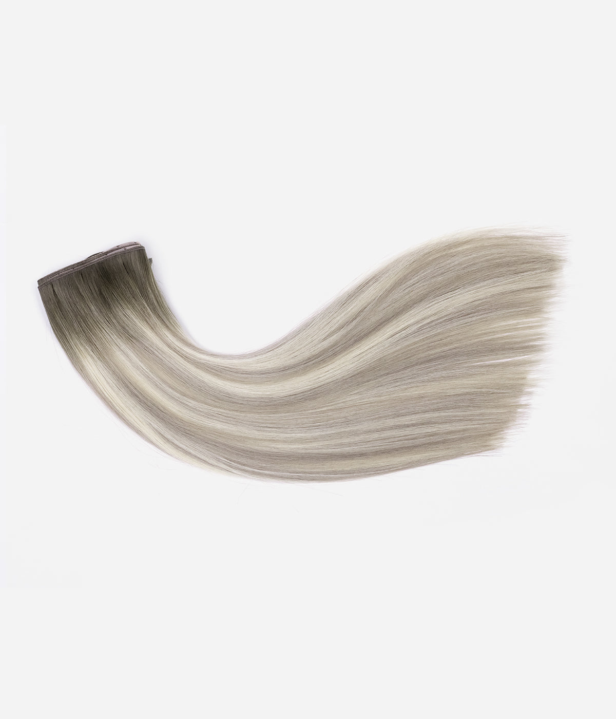 Twin Tabs Butterfly Genius Weft - 100% Virgin Human Hair Extensions - tab detail close-up