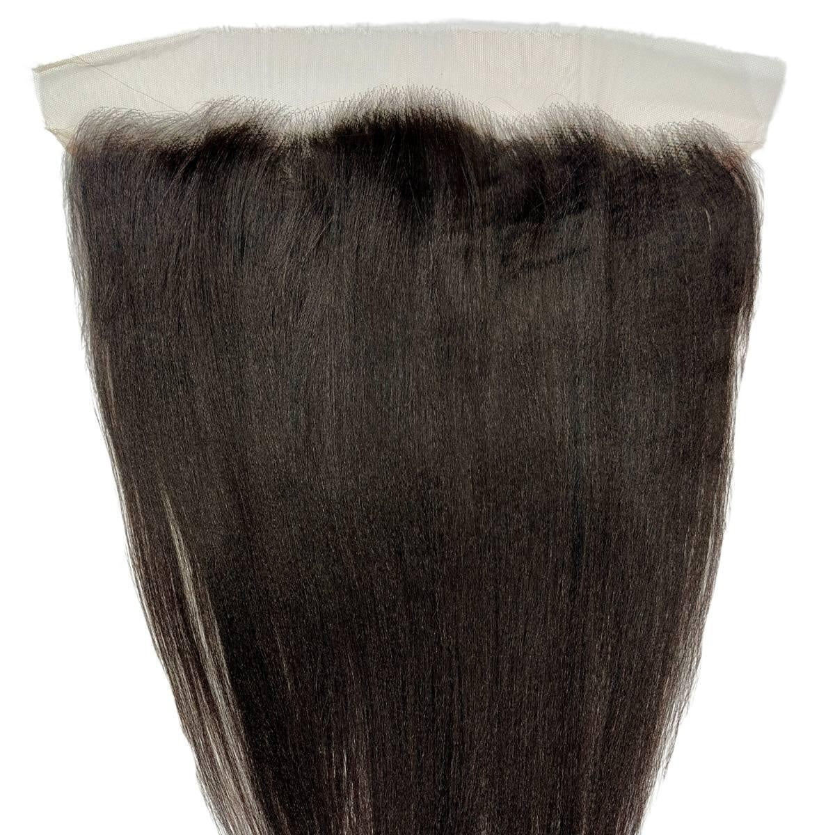 Yaki Straight 13x4 HD Lace Frontal - lace frontal top close-up