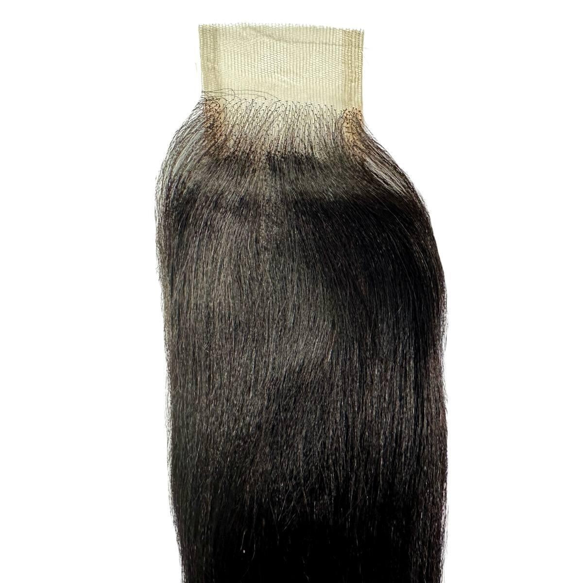 Yaki Straight 2x6 HD Lace Closure - front view, hairline and length