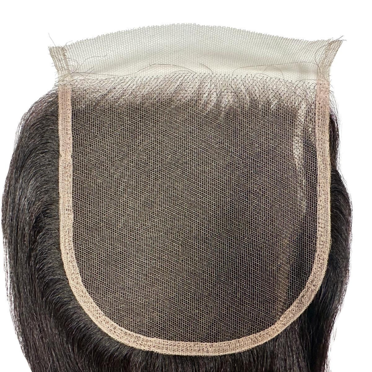Yaki Straight 5x5 HD Lace Closure - underside of lace base