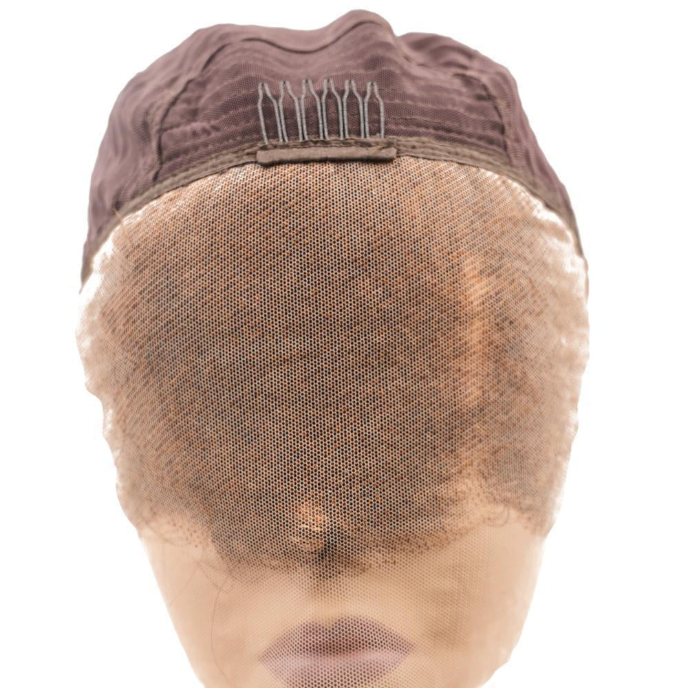 Coffee Brown 13x4 Transparent Lace Front Bob Wig - inside cap, lace front detail