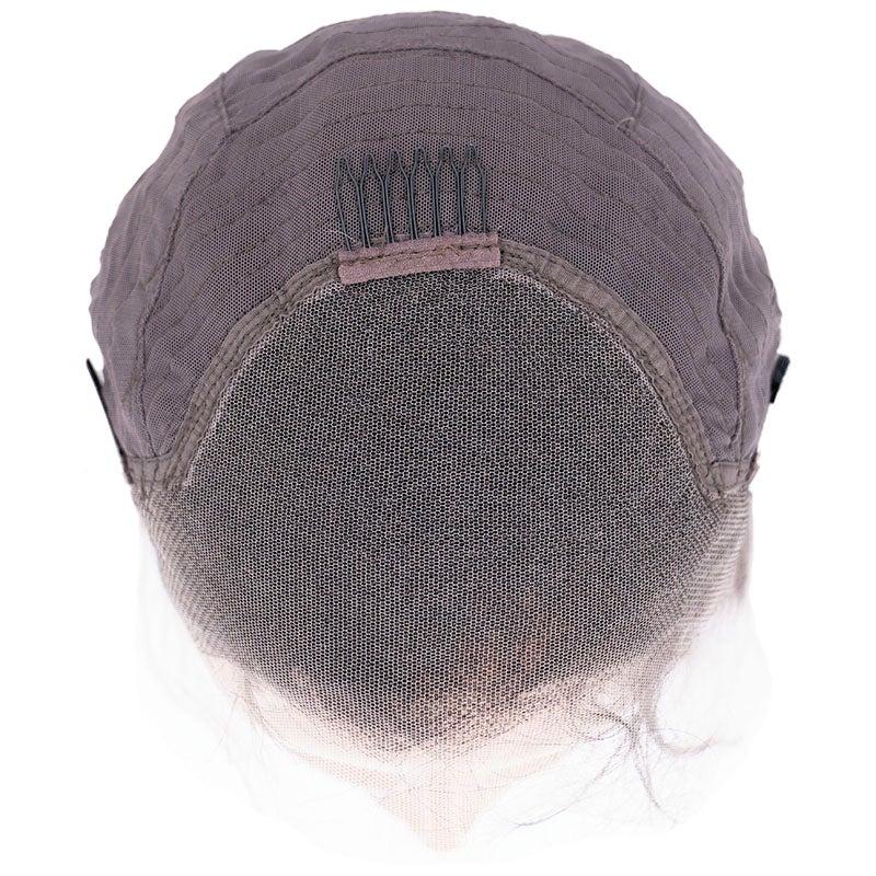 Human Hair Wig - Body Wave 13x4 HD Lace Front Wig - Natural Black (1B) - inside cap lace front