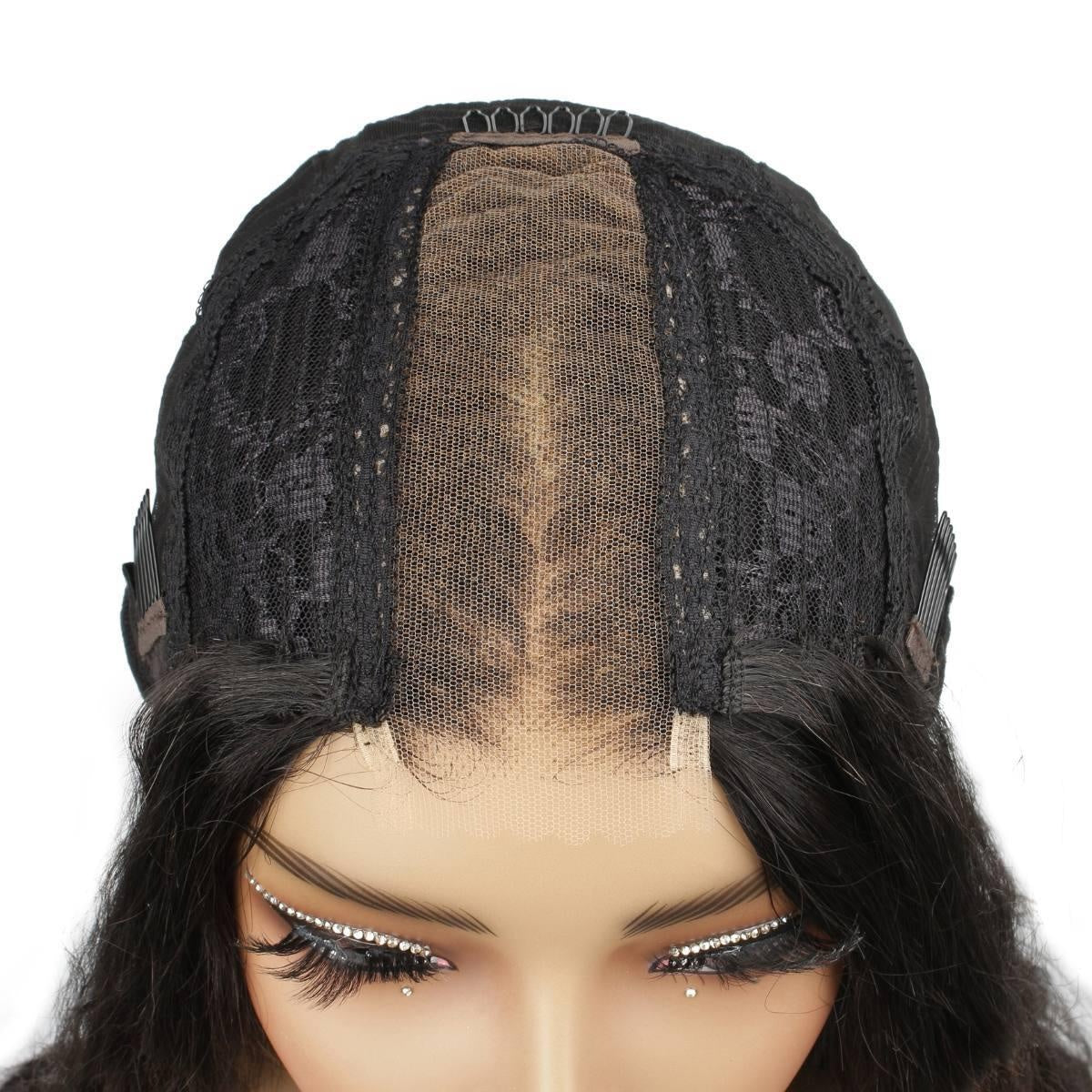 Glueless Body Wave 2x6 HD Lace Closure Wig - inside cap, 2x6 lace closure