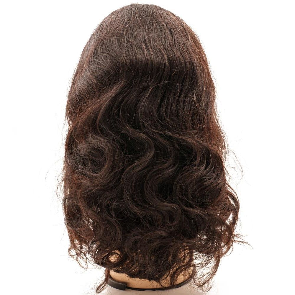 Glueless Body Wave 5x5 HD Lace Closure Wig - back view, body wave length