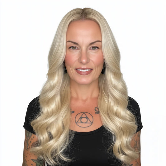 Sew In Hair Extensions - Brazilian Body Wave - Blonde (613) - Image 0